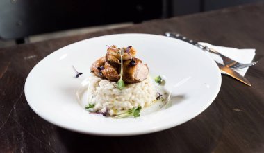 ördek lezzetli risotto