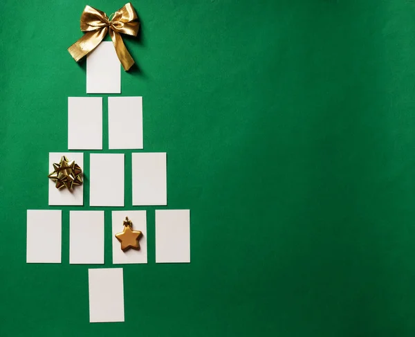 Cartões com árvore de Natal — Fotografia de Stock
