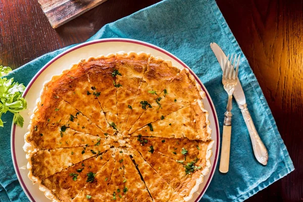 Torta de espanhol fatiado — Fotografia de Stock