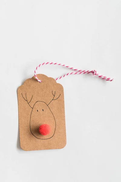 Boże Narodzenie prezent karty tag — Zdjęcie stockowe