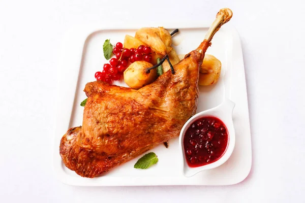 Delicious holiday dinner — Stock Photo, Image