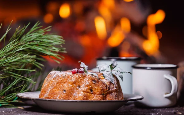 Délicieux gâteau de Noël — Photo