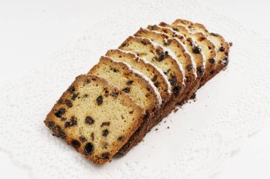 dilimlenmiş Noel kek