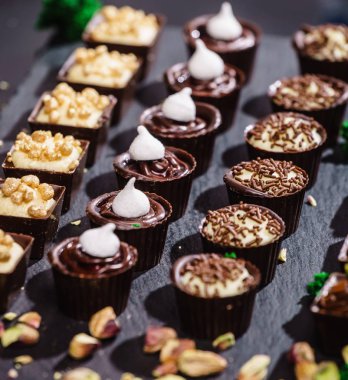 Farklı çikolata tatlılar