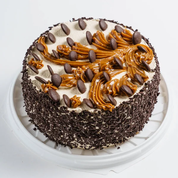 Gâteau au chocolat avec biscuits — Photo