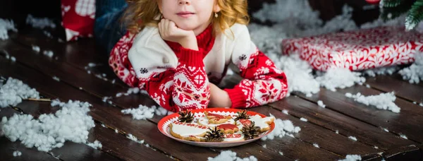 Biscoitos de Natal brilhantes — Fotografia de Stock