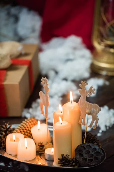 Vánoční Dekorativní kompozice — Stock fotografie