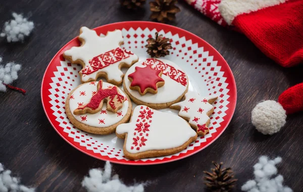 明るいクリスマスのクッキー — ストック写真