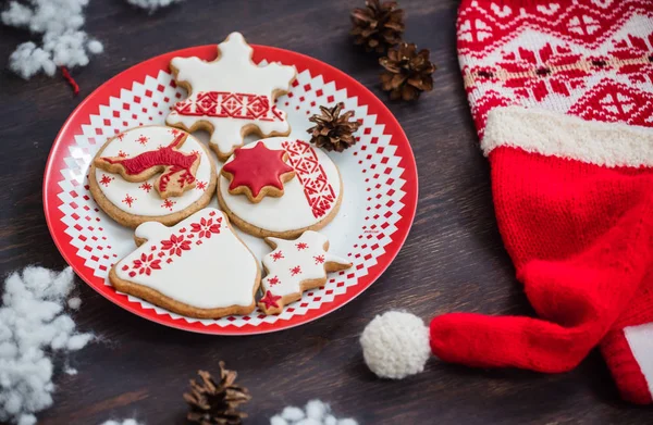Brillanti biscotti di Natale — Foto Stock