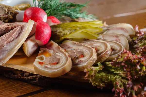 Meat appetizer set — Stock Image Meat appetizer set Stock Photo