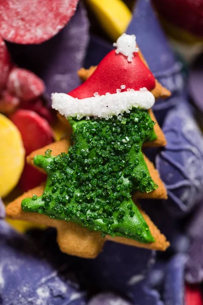 Pan de jengibre y dulces de Navidad — Foto de Stock