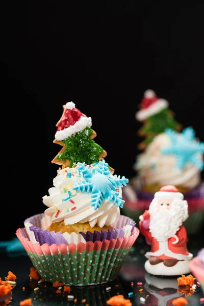 Cupcakes de Noël lumineux — Photo