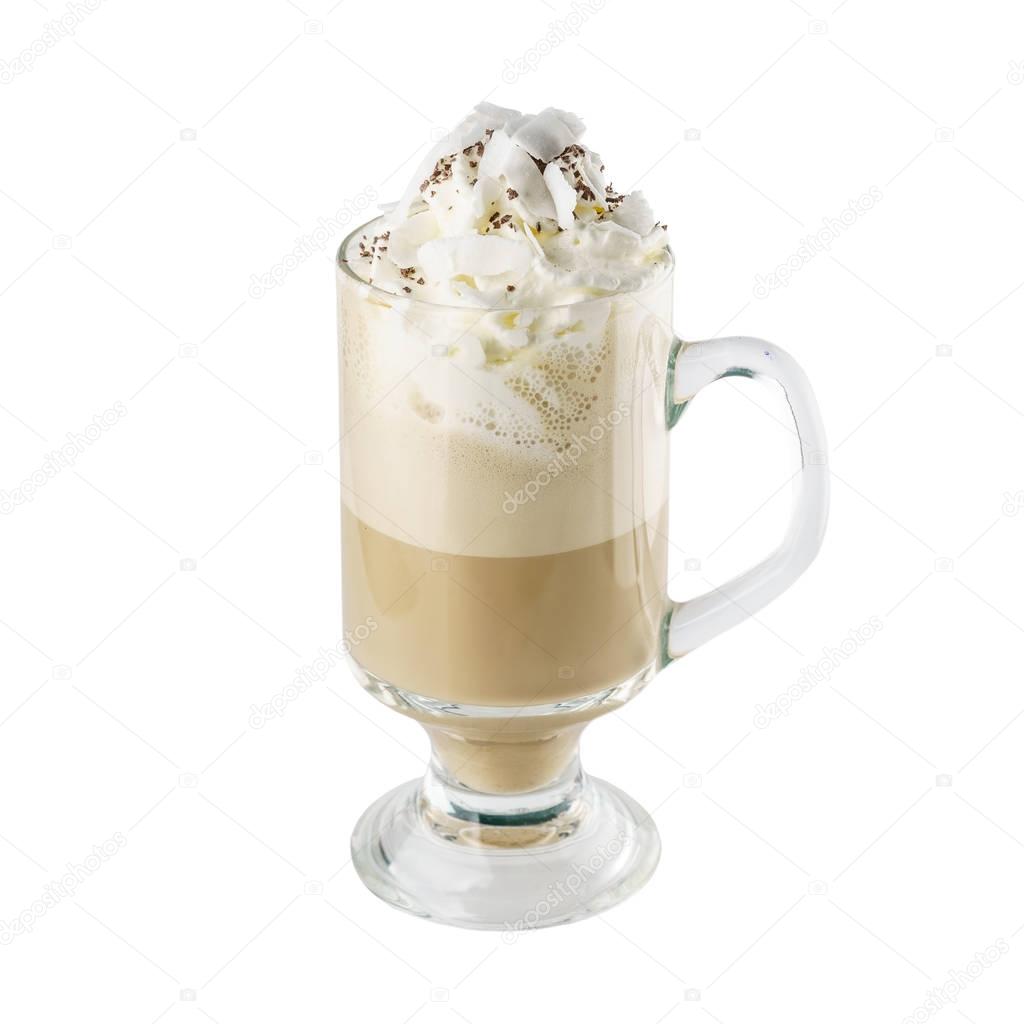 Hot coffee latte
