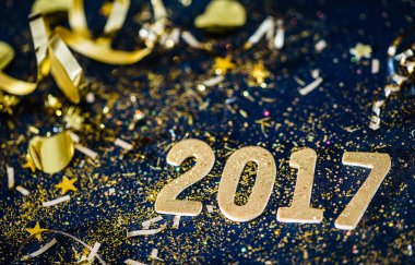 2017 yeni yıl süslemeleri işaretiyle 