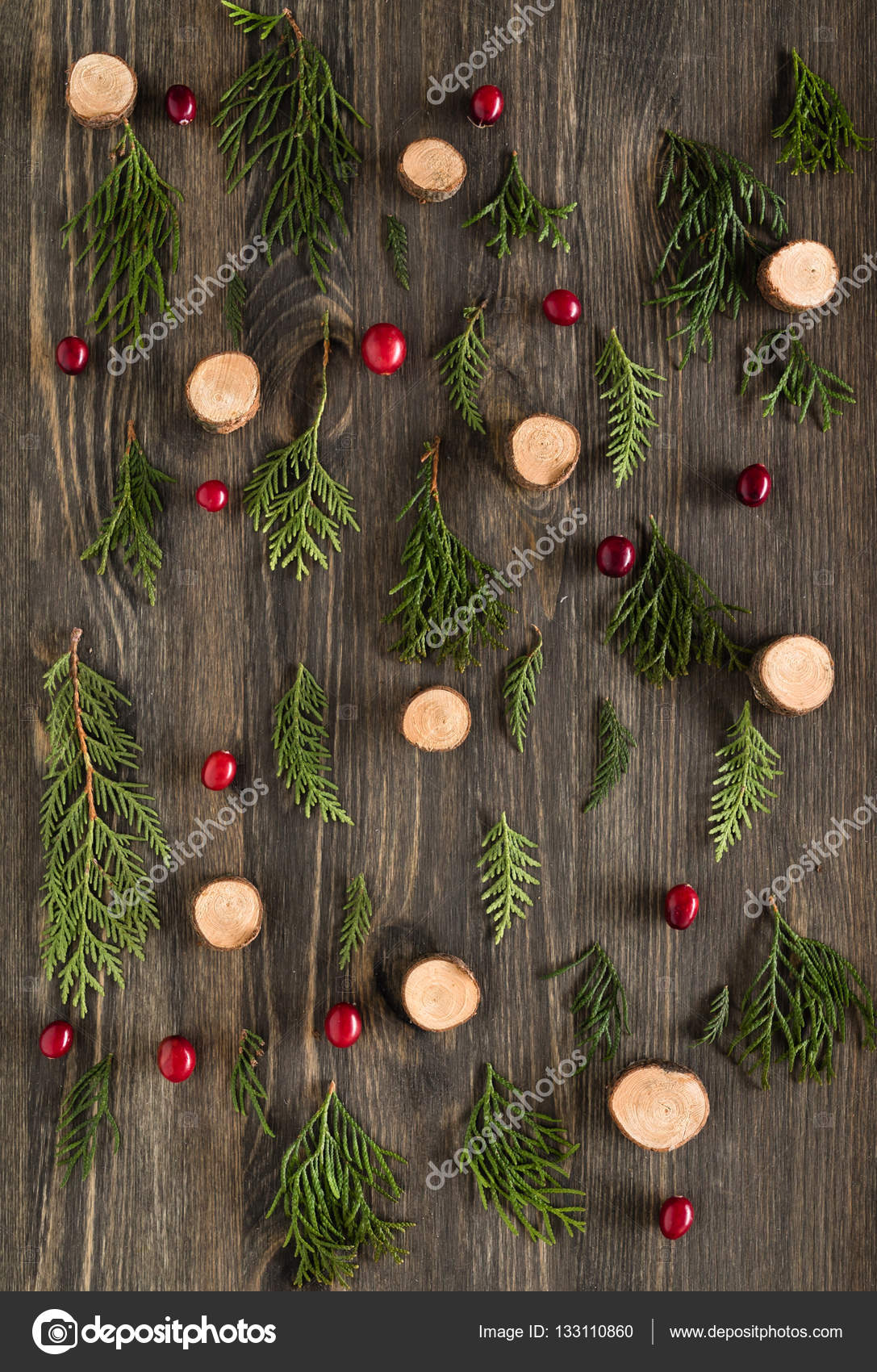 Rustic Christmas background — Stock Photo © Shebeko 133110860