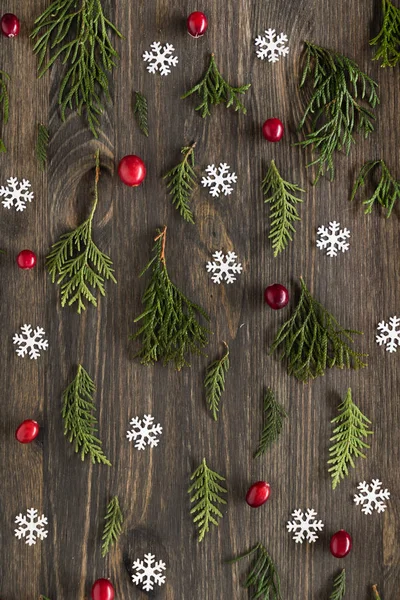 Rustikaler weihnachtlicher Hintergrund — Stockfoto