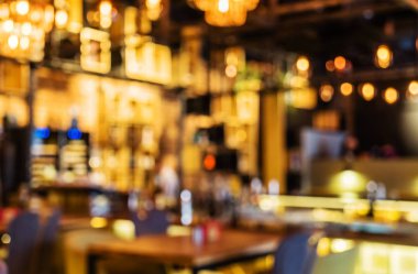 Bulanık restoran içi