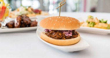 Lezzetli sığır eti burger