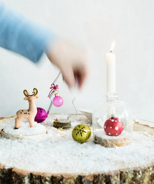 かわいいクリスマスの装飾 — ストック写真