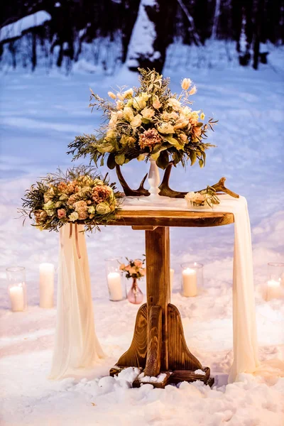 Decoration for winter wedding — Stock Photo, Image