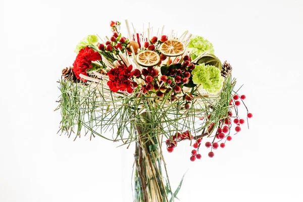 Bouquet composizione invernale — Foto Stock