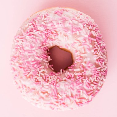 fresh pink donut 