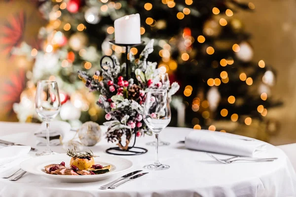 Deliciosa cena de Navidad — Foto de Stock