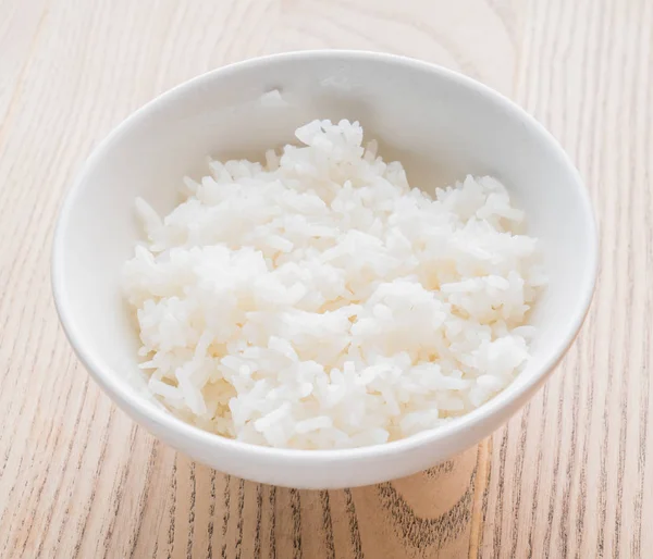 Jasmine rice in bowl — Stock Photo, Image