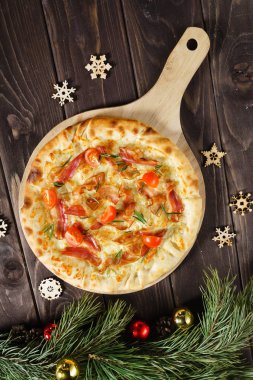 lezzetli ev yapımı pizza