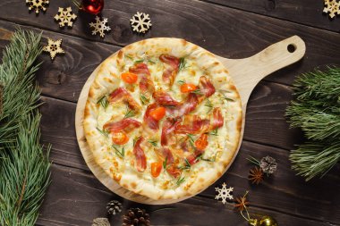 lezzetli ev yapımı pizza