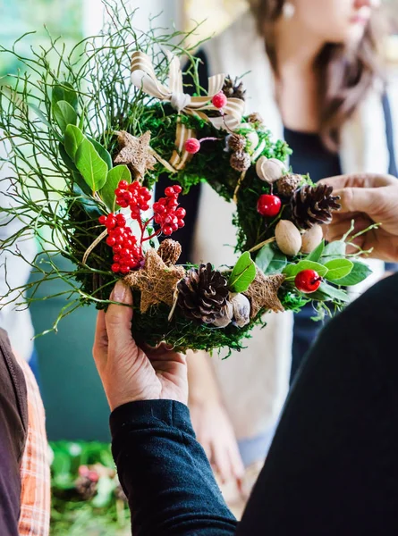 Traditioneller Türkranz zu Weihnachten — Stockfoto