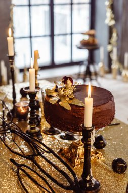 Altın christmas tablo 