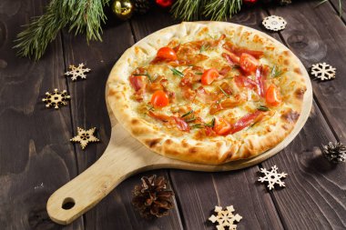 Lezzetli sıcak pizza