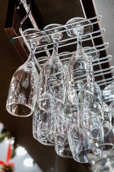 Empty clean glasses — Stock Photo, Image