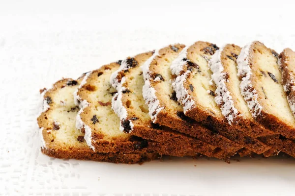 Torta di Natale affettata — Foto Stock