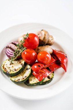 ızgara sebze yığını