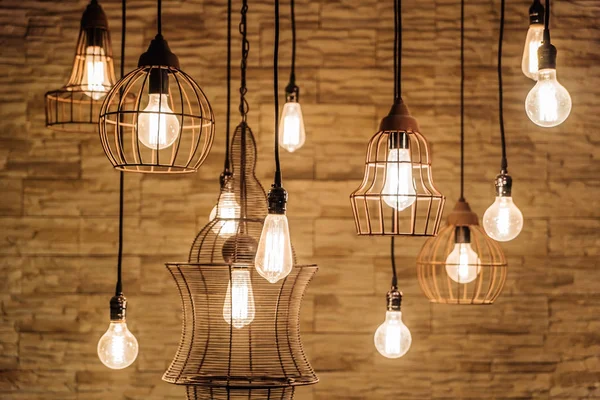 Grupo de lâmpadas vintage — Fotografia de Stock