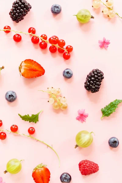 Frische Beeren Hintergrund — Stockfoto