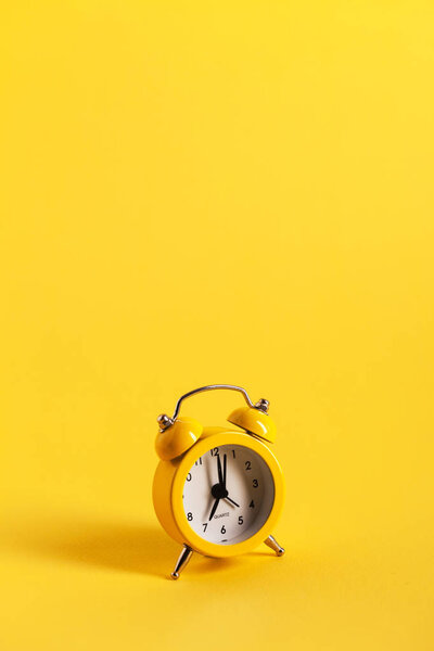 yellow alarm clock