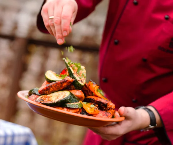 Pile of grilled vegetables — Stock Photo, Image