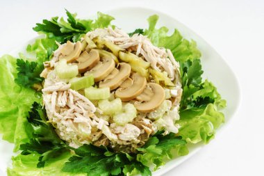 lezzetli mantar salatası