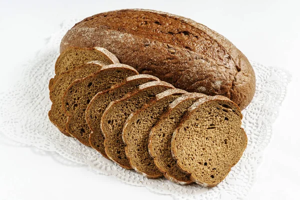 Krájený žitný chléb — Stock fotografie