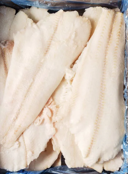 Haufen gefrorener Fische — Stockfoto