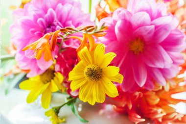 renkli sonbahar buket