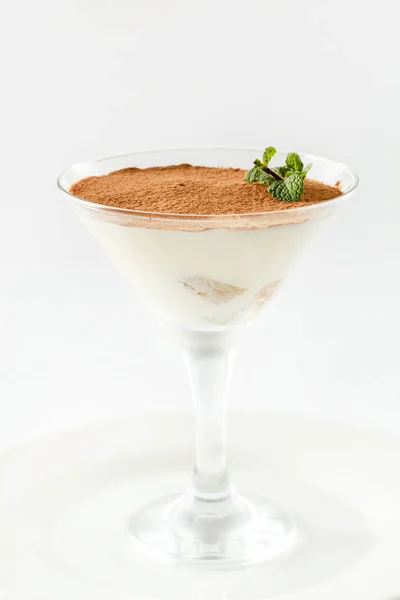 Dessert Tiramisù in vetro — Foto Stock