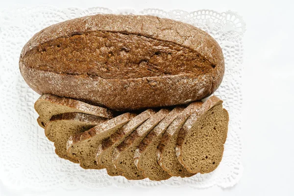 Krájený žitný chléb — Stock fotografie