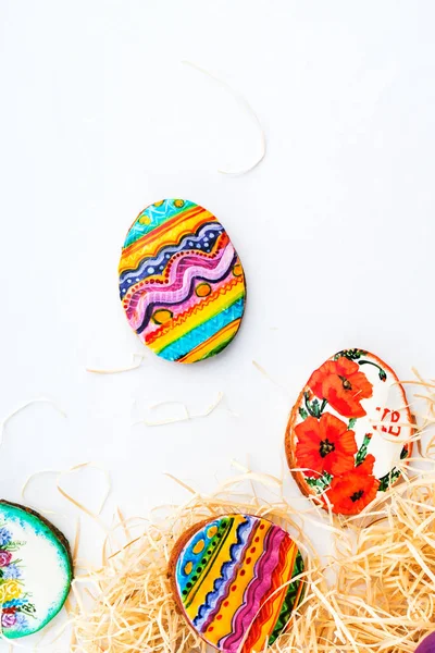 Coloridas galletas de Pascua — Foto de Stock