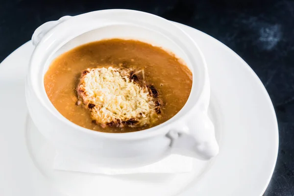 Onion gratin soup — Stock Image Onion gratin soup Stock Picture