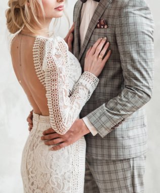 Zarif bir düğün çifti