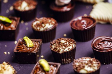 Farklı çikolata tatlılar